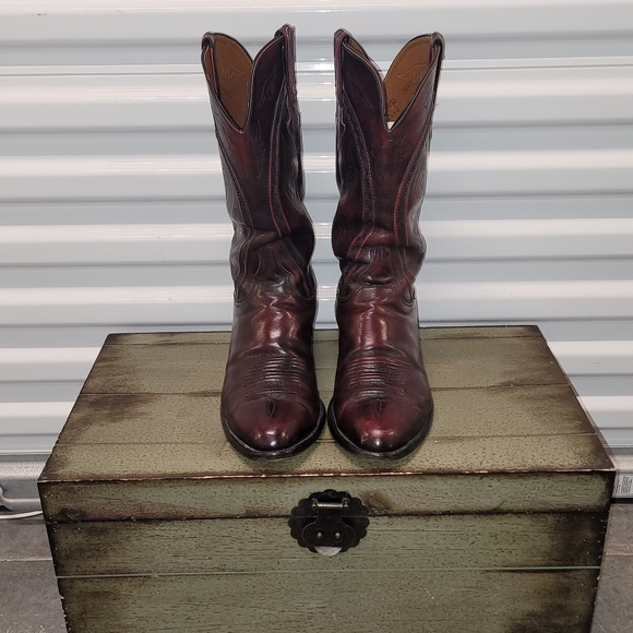 Lucchese 10.5EE San Antonio/El Paso era classic boots Made in USA - Picture 3 of 9